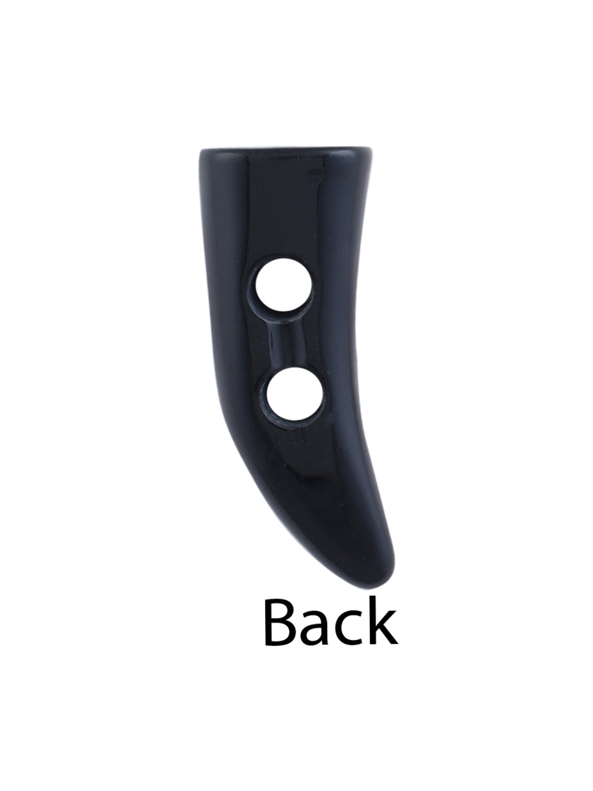 Large Imitation Horn 2-Hole Black Color Toggle Button