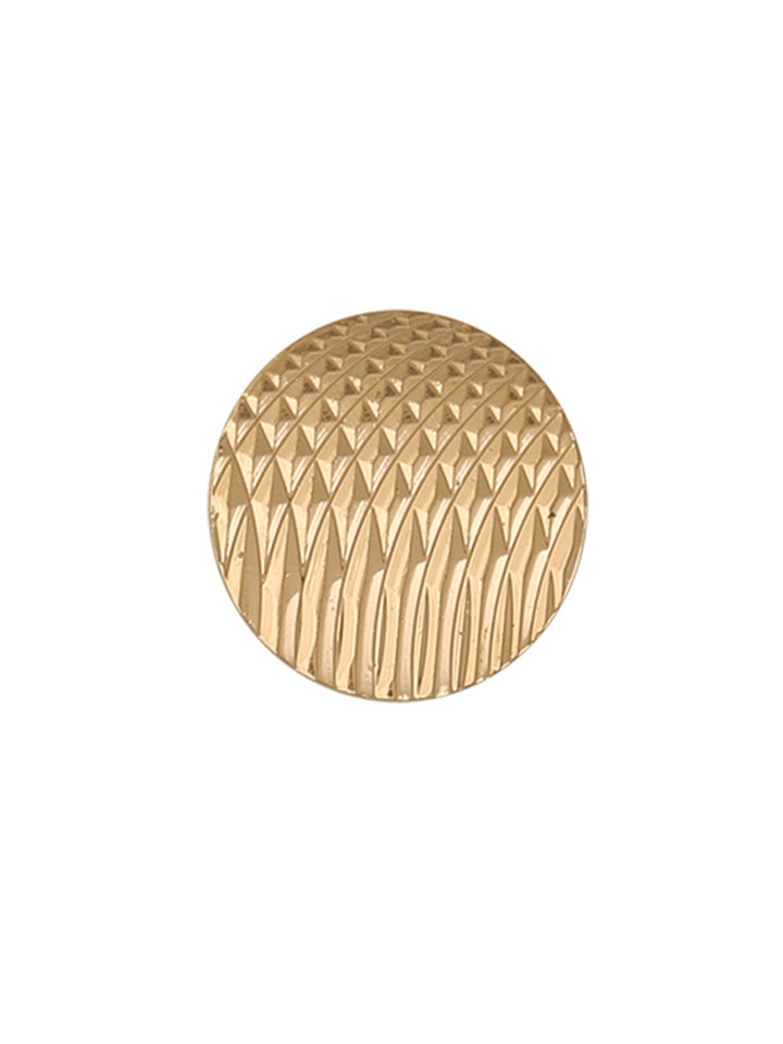 Elegant Round Shape Shiny Golden Engraved Design Button