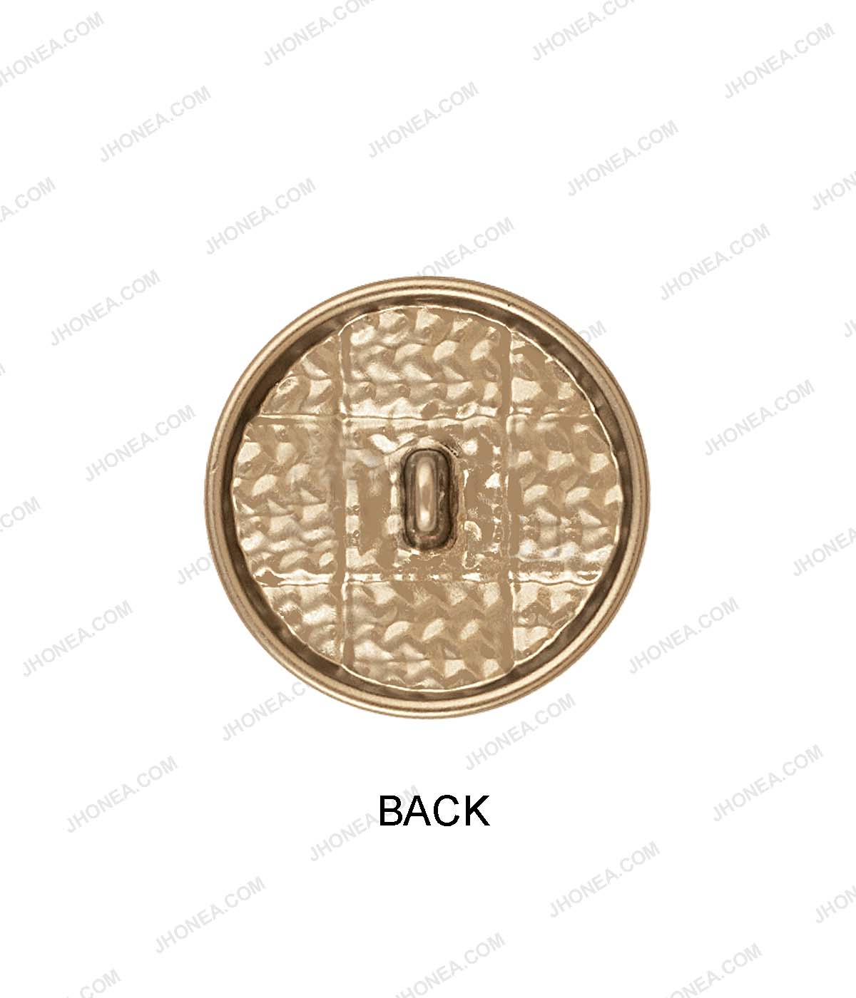Light Anti-Brass Round Uneven Basket Weave Surface Metal Buttons