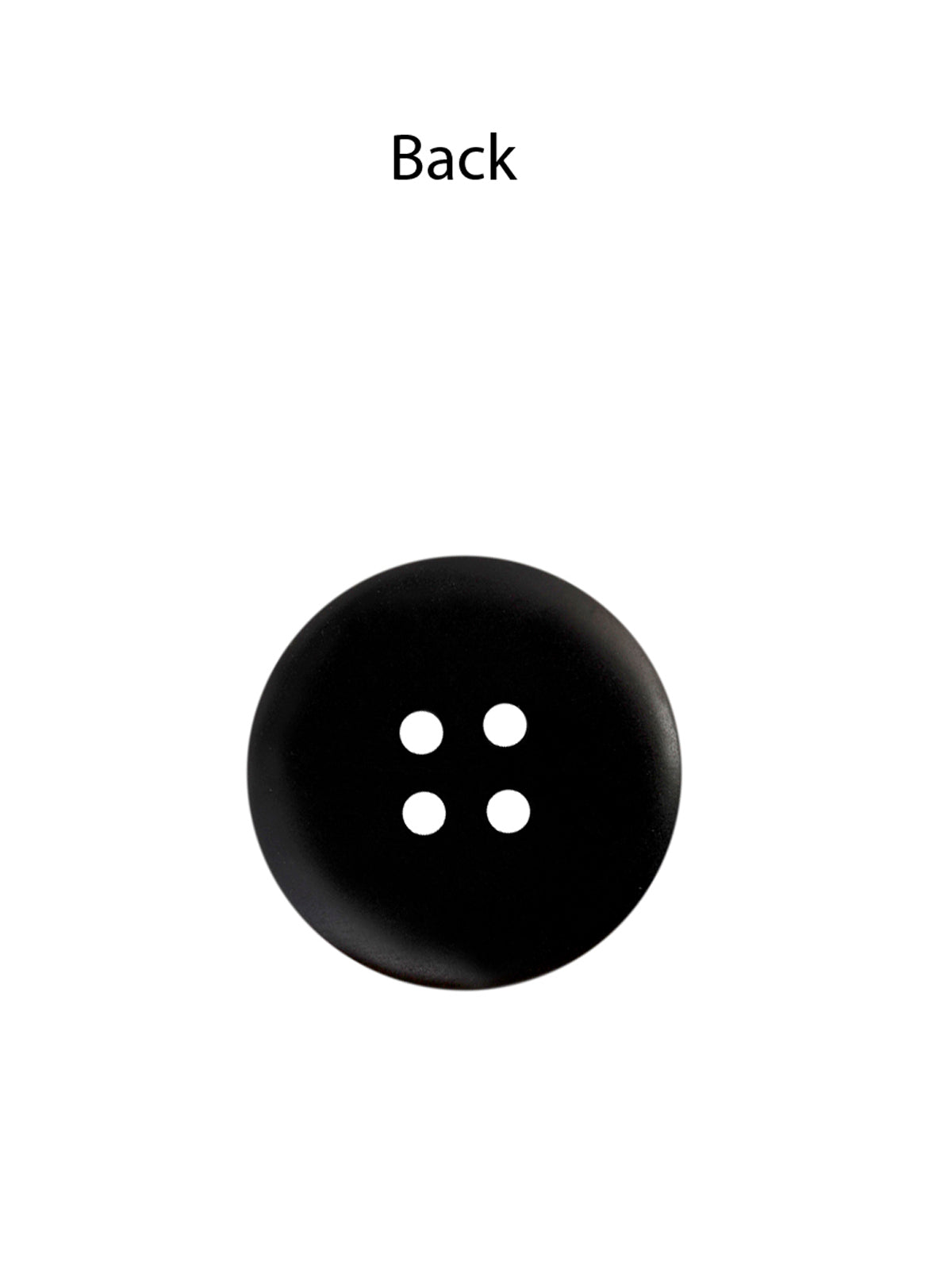 Simple & Elegant Black 4-Hole Round Shape Blazer/Coat Button
