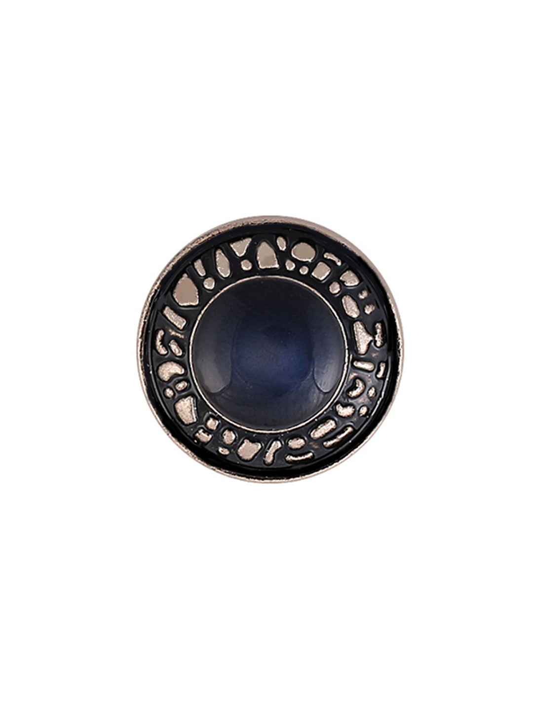 Royal Matte Finish Engraved Design Shank Metal Button