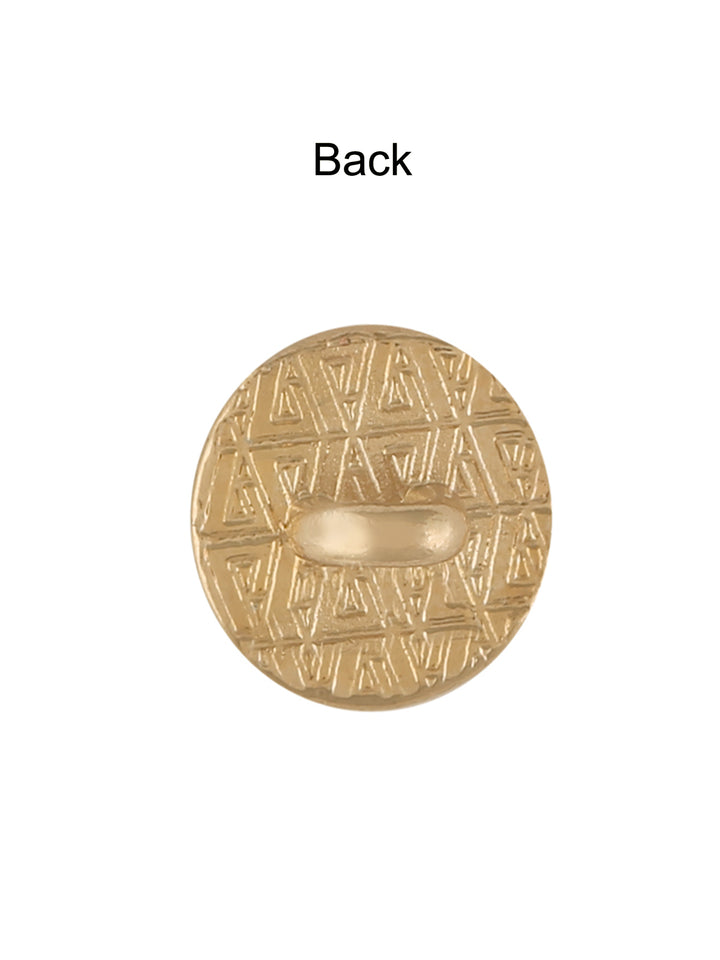 Small Round Shape Gold Shank Metal Button