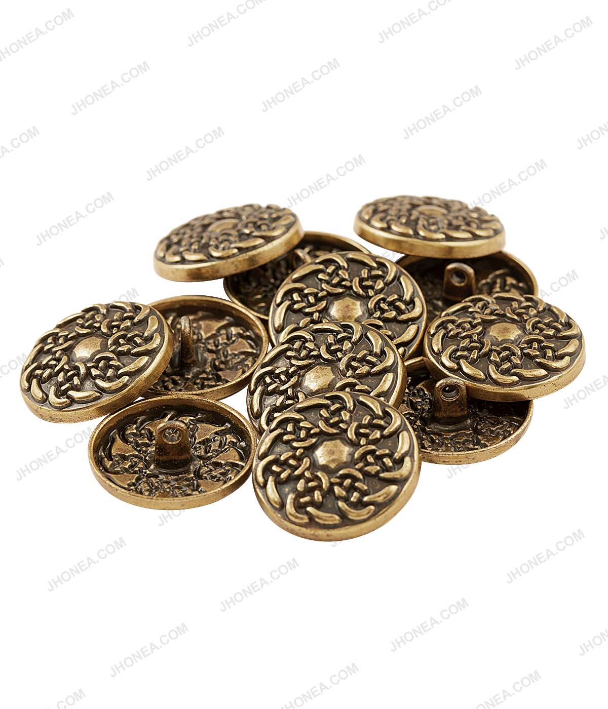 Antique Gold Celtic Pattern Metal Buttons for Men