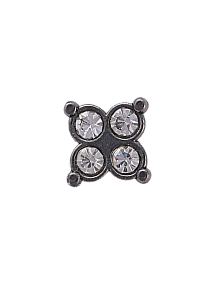 Beautiful Decorative Gunmetal Diamond Shank Metal Button
