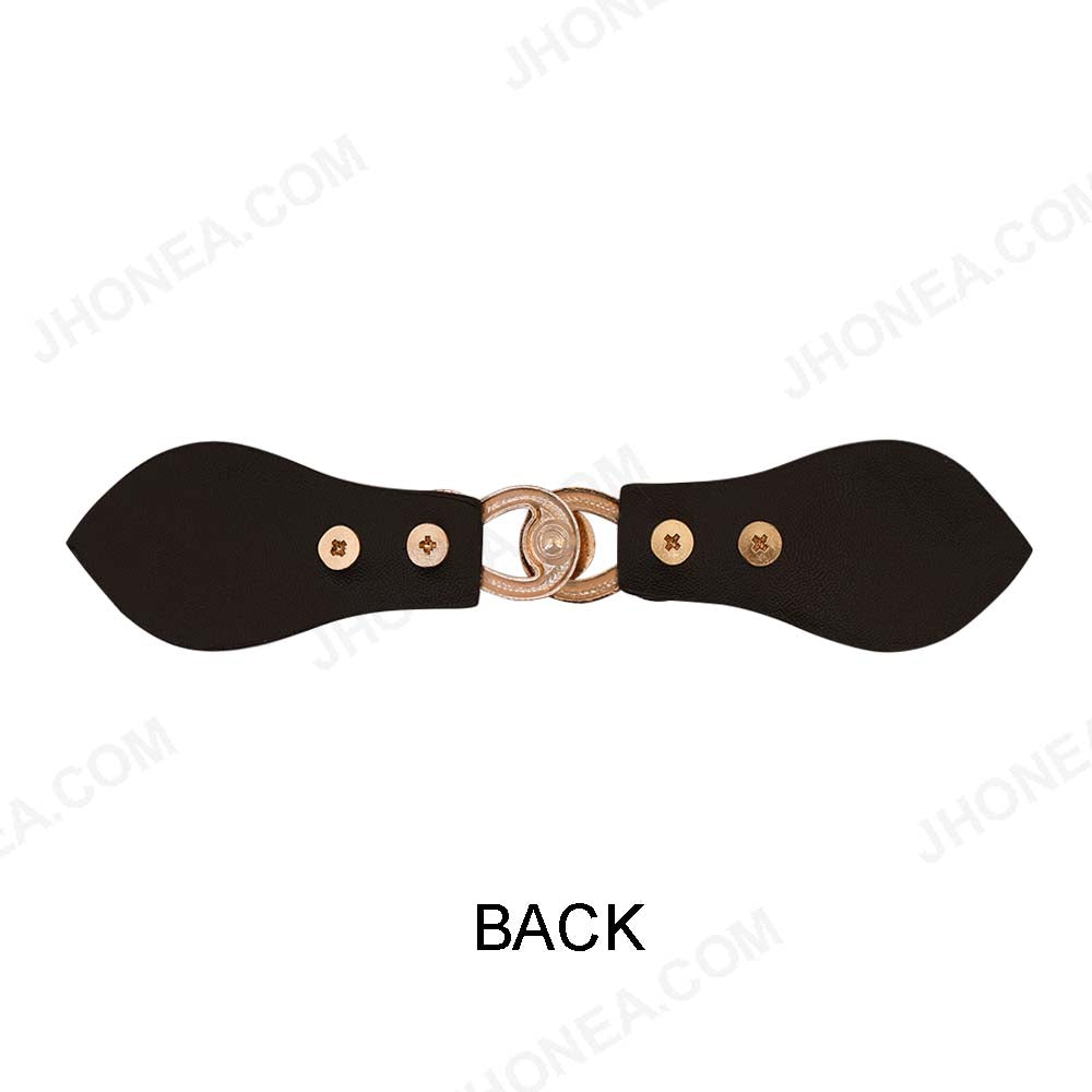 Vintage Design Coat Closure Clasp PU Belt Buckle