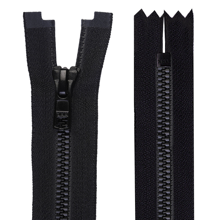 YKK- #5 Black Vislon Closed-End & Open-End YKK Zipper