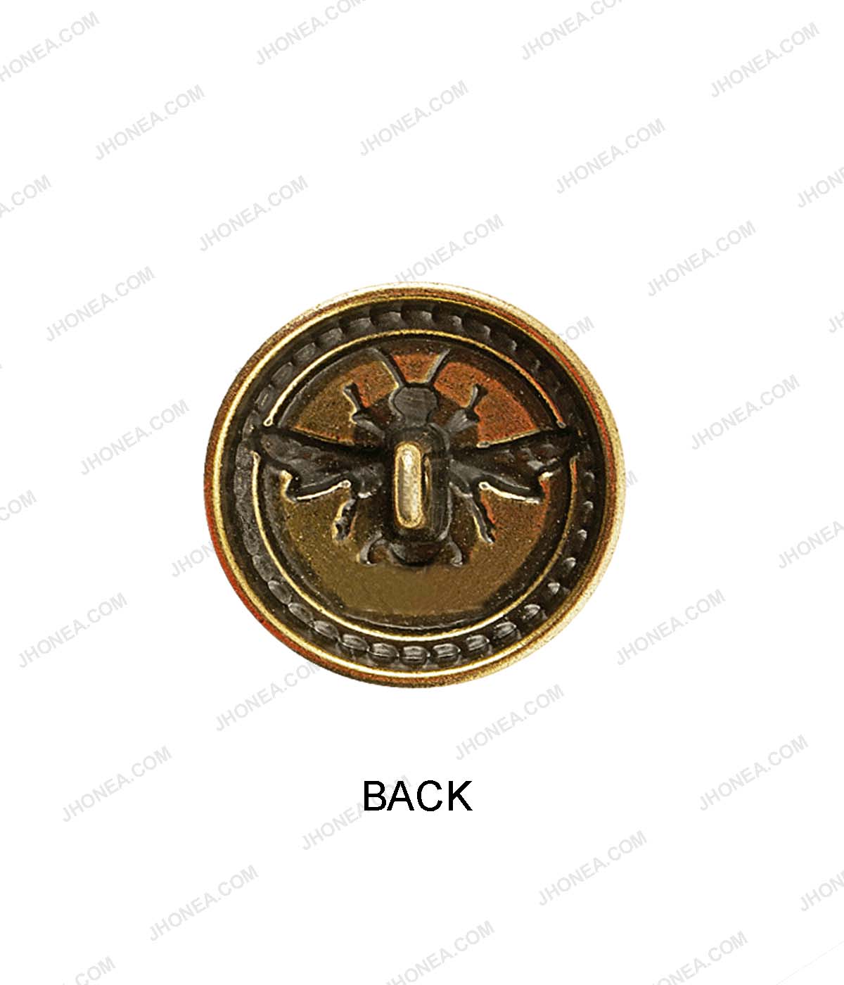 20mm (32L) Antique Bronze Honeybee Design Metal Buttons