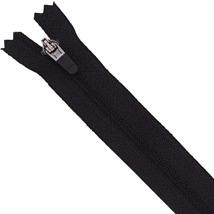 YKK- #3 Black Reverse Coil 8inch Closed-End YKK Zipper