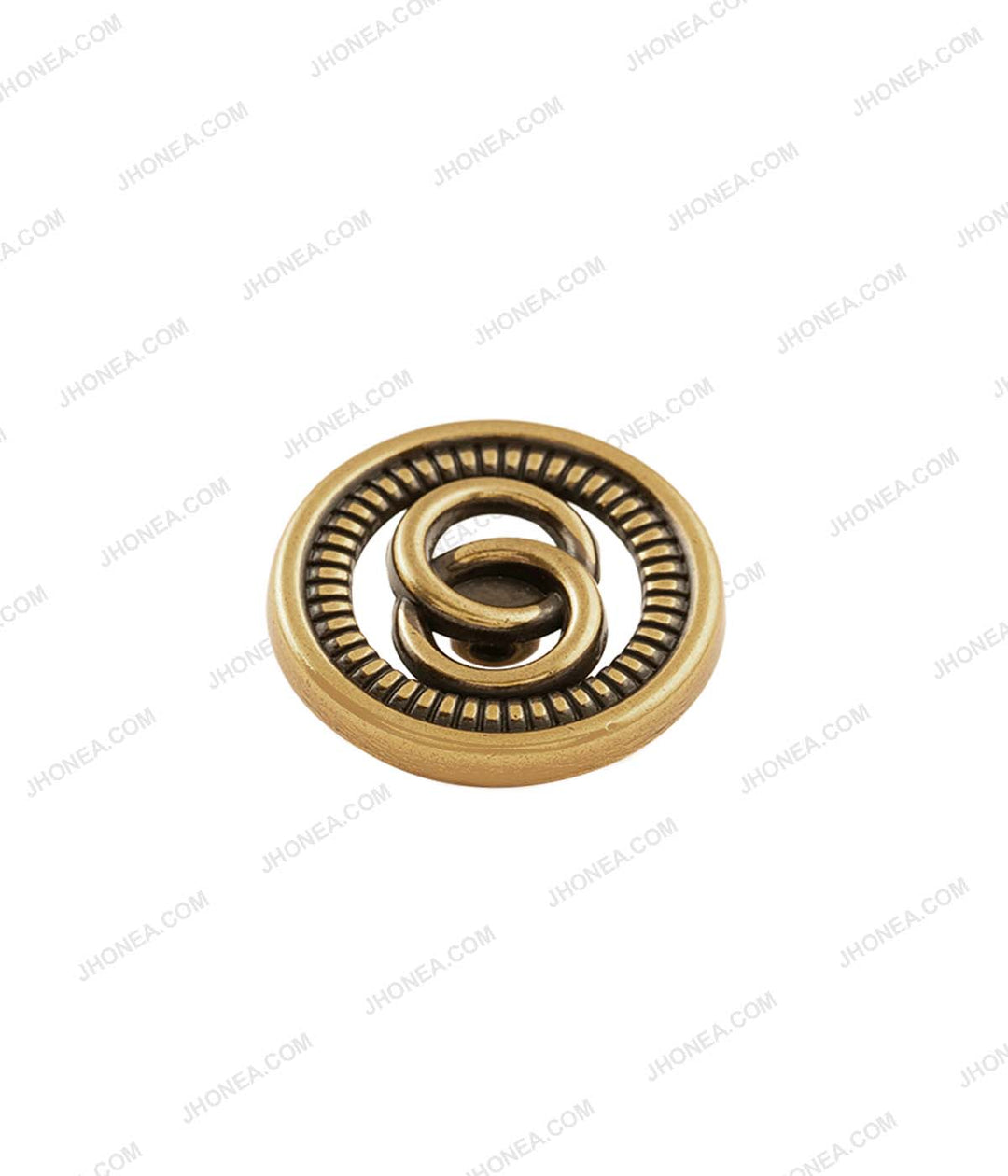 Antique Gold Infinity Design Metal Buttons for Men