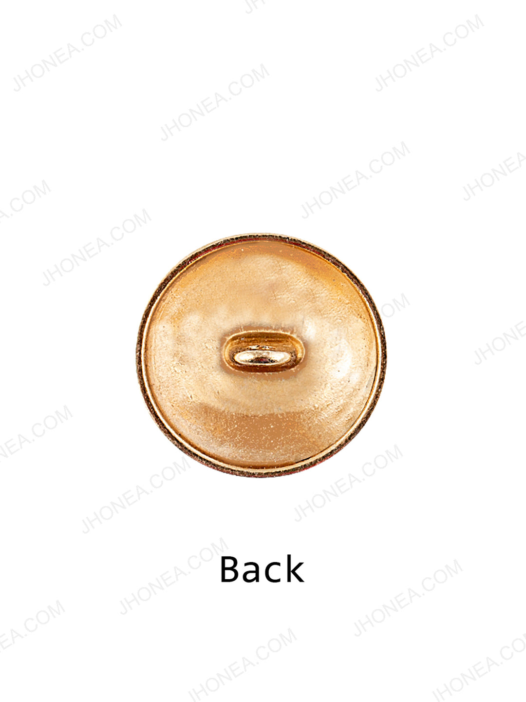 Matte Gold with Black Engraved Design Coat Button
