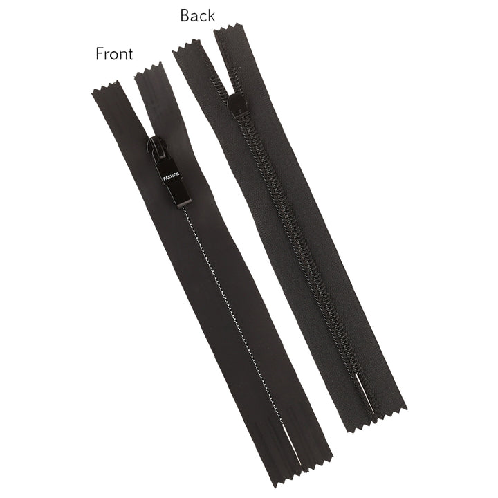 Fashionable Black Reverse Coil Waterproof Zipper