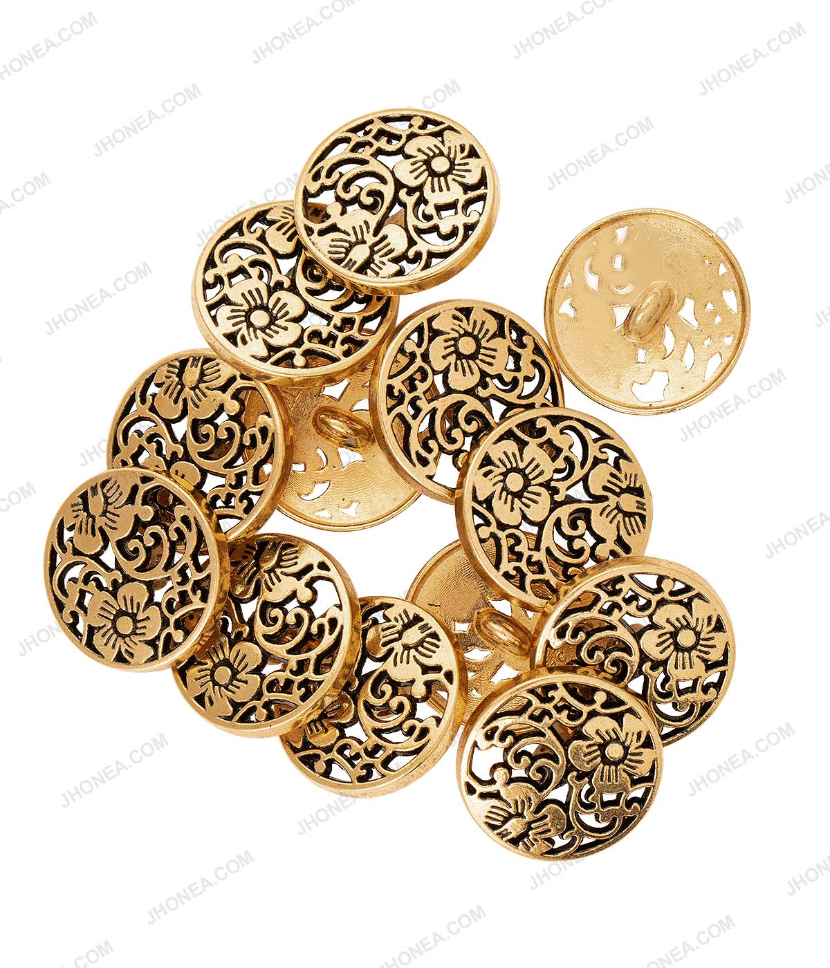 Designer metal deals buttons