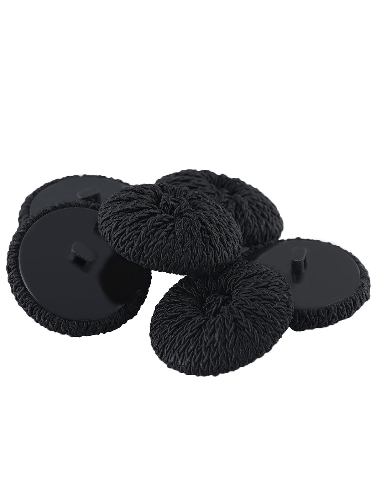 Handmade Black Fancy Braided Cord Button