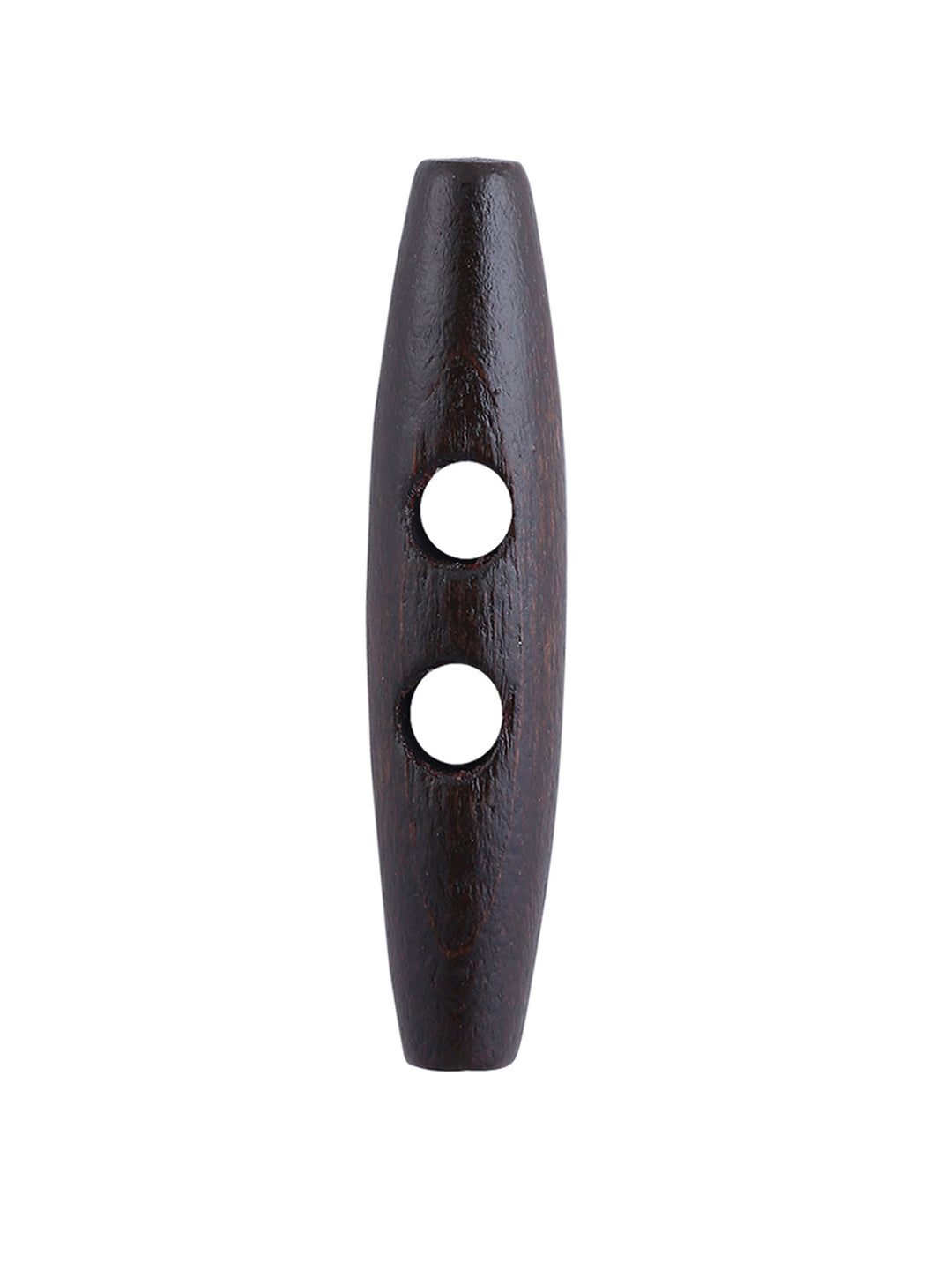 Fashion 2-Hole Oval Shape Wooden Toggle Dark Brown Color Button