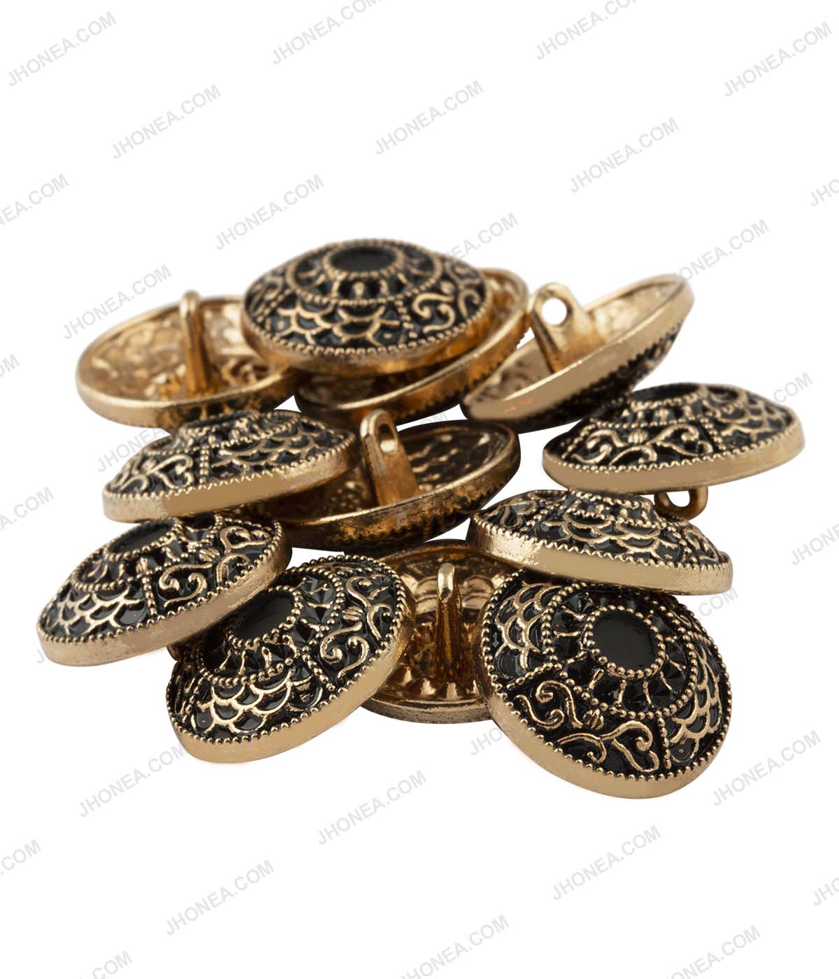Traditional Design Antique Gold Metal Buttons for Achkans