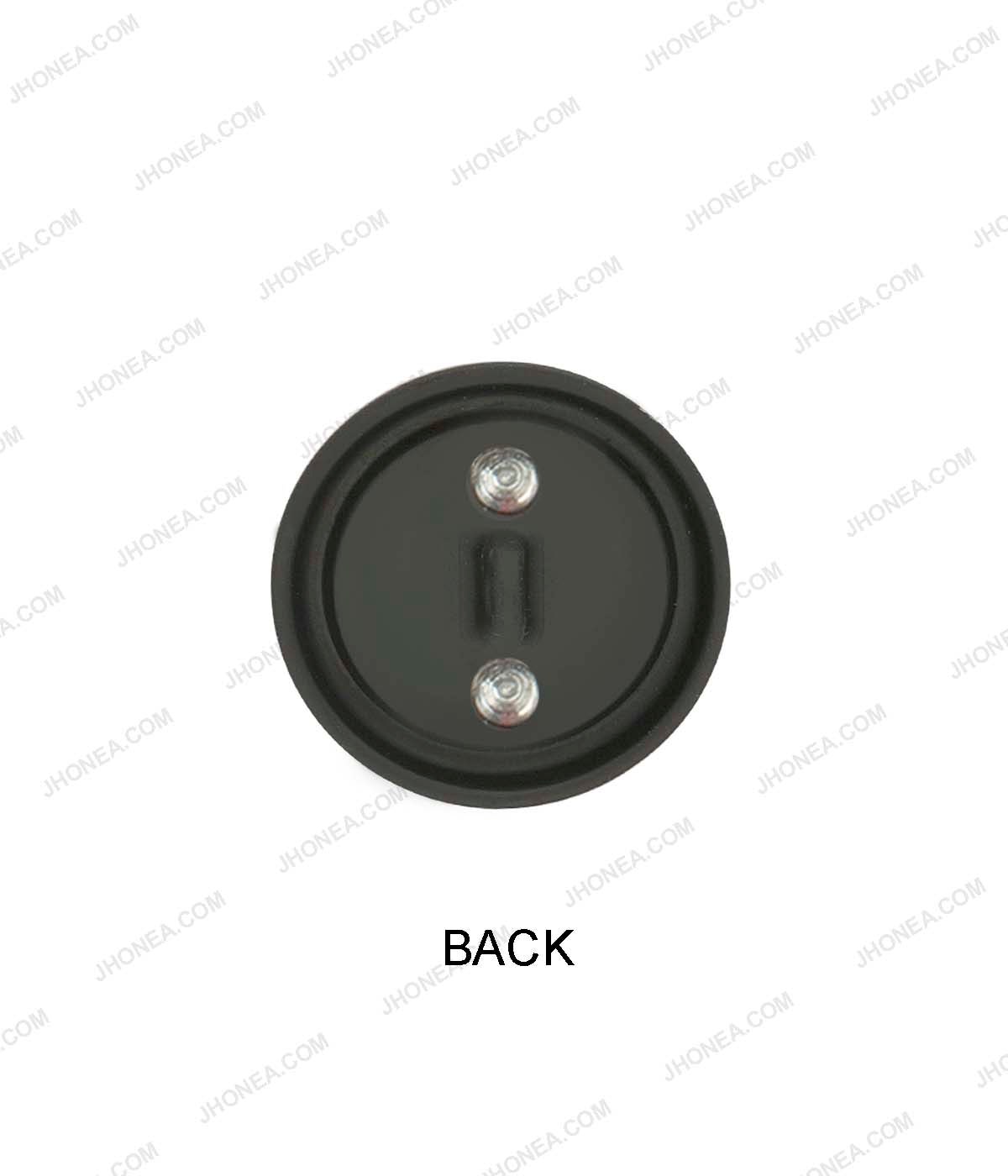 Classic Antique Brass with Matte Black Rim Border Metal Buttons