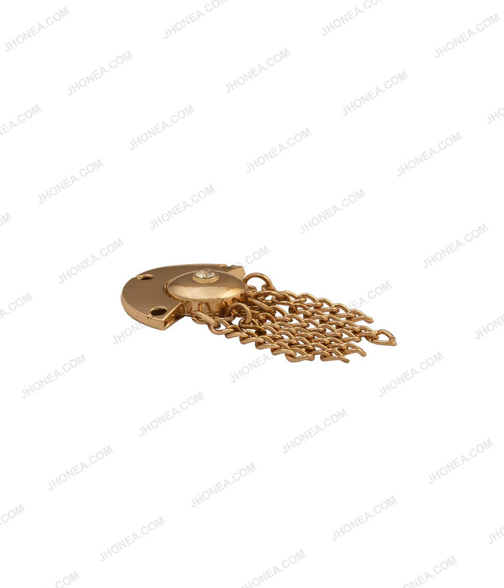 Western Style Shiny Gold Tassel Fashion Clothing Accessory