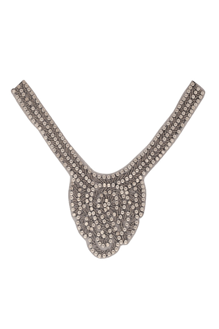Fancy Beaded Neck Collar Statement Neck Patch