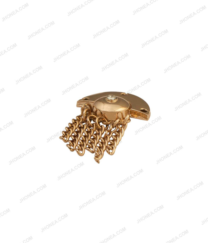 Western Style Shiny Gold Tassel Fashion Clothing Accessory