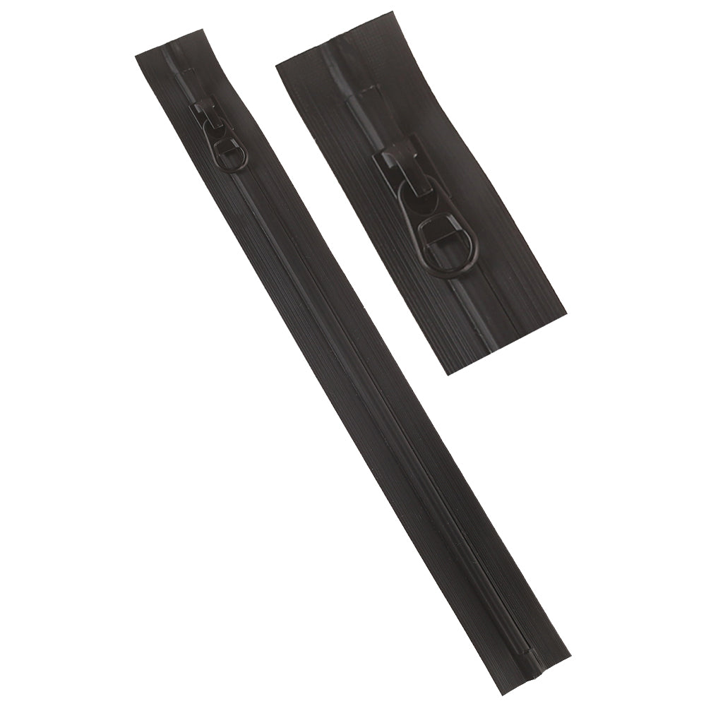 Good Quality PE Plastic Slider Waterproof Zipper in Black Color