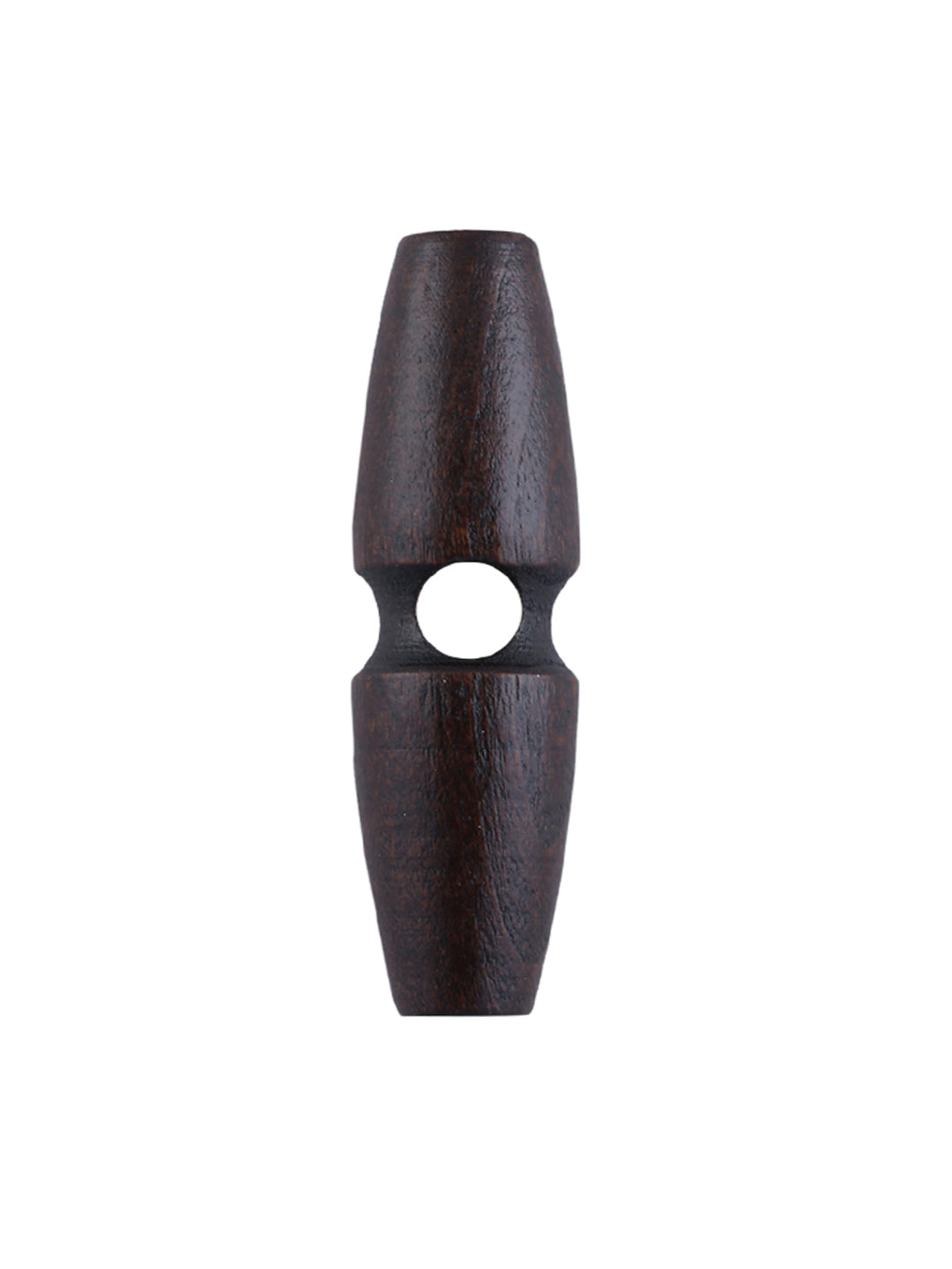 Fashion 1-Hole Oval Shape Wooden Toggle Button