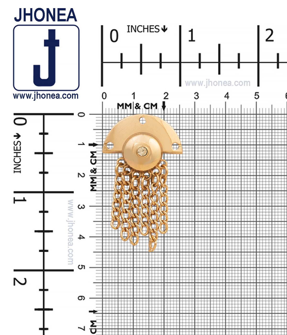 Western Style Shiny Gold Tassel Fashion Clothing Accessory