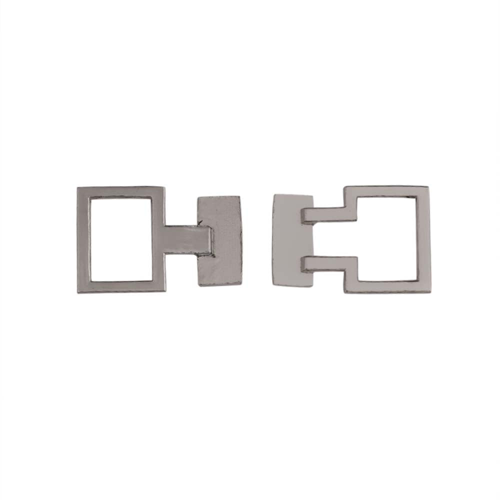 Shiny Silver Chrome Finish Closure Clasp Cinch Belt Buckle