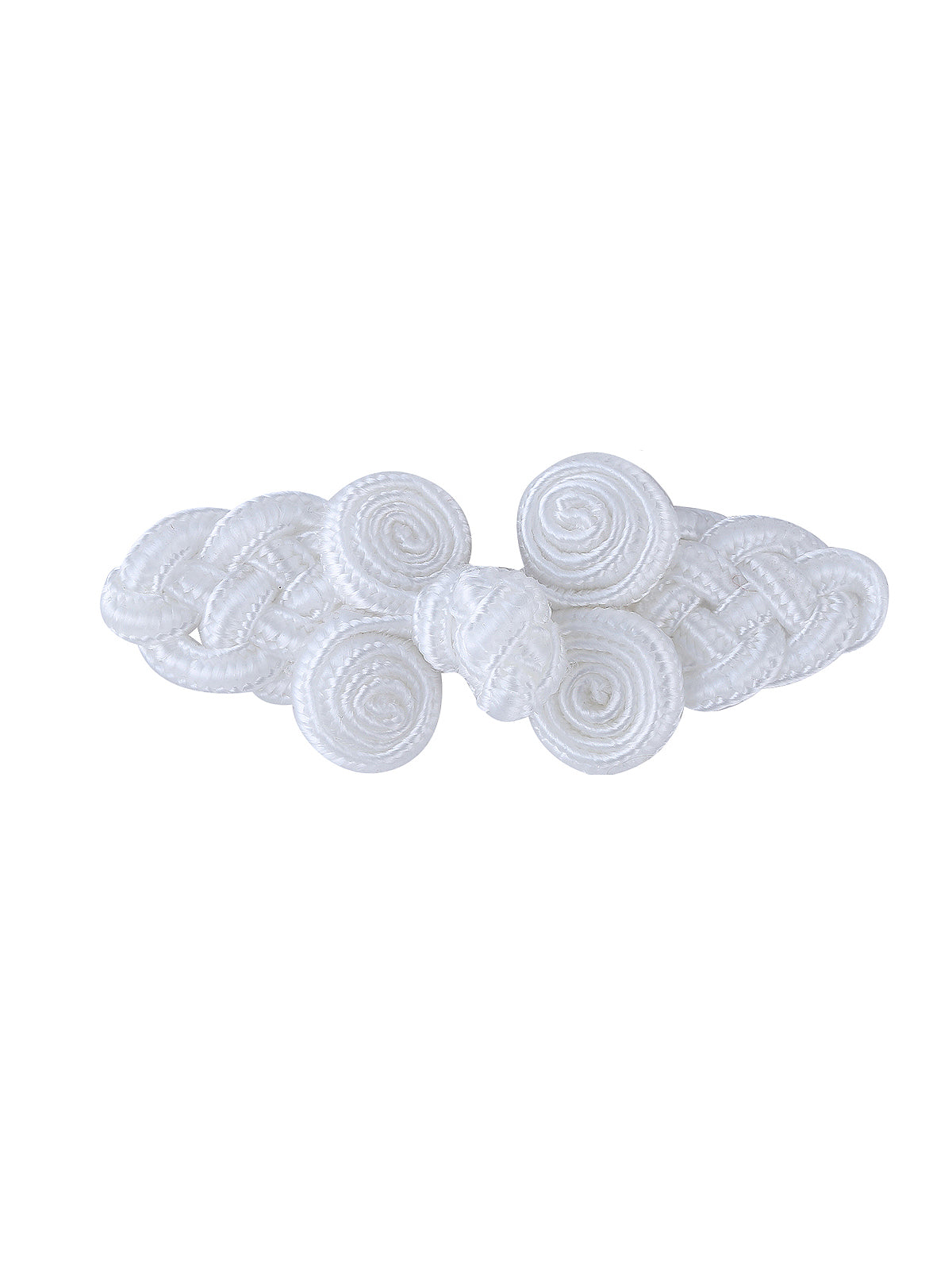 Sewing Fasteners Black & White Frog Knot Closure