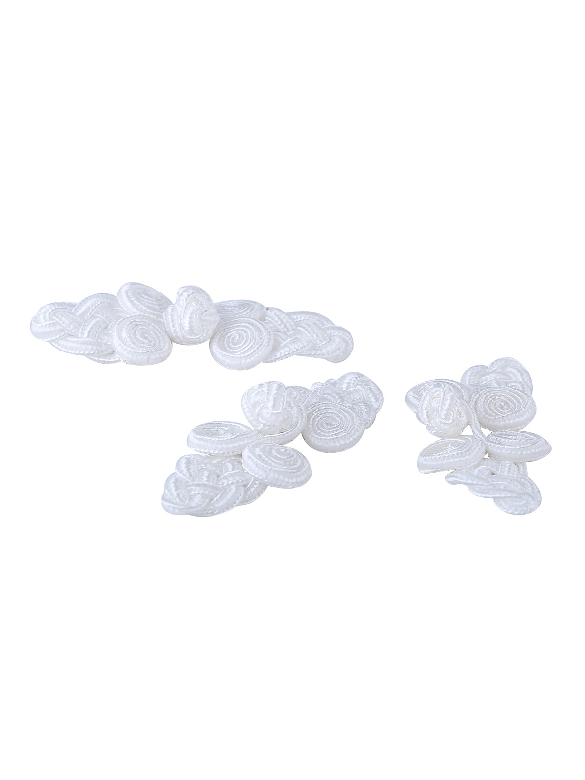 Sewing Fasteners Black & White Frog Knot Closure