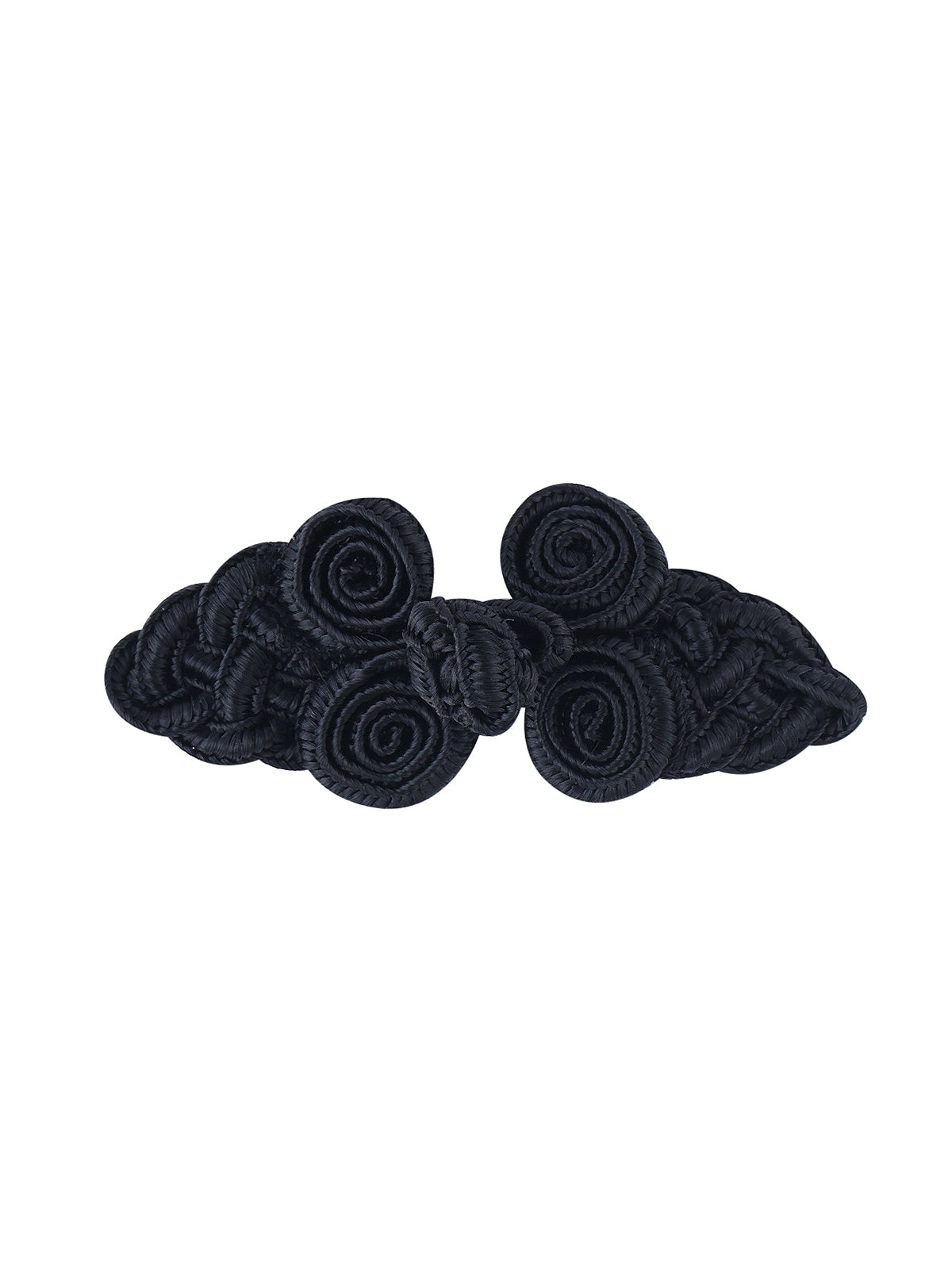 Sewing Fasteners Black & White Frog Knot Closure