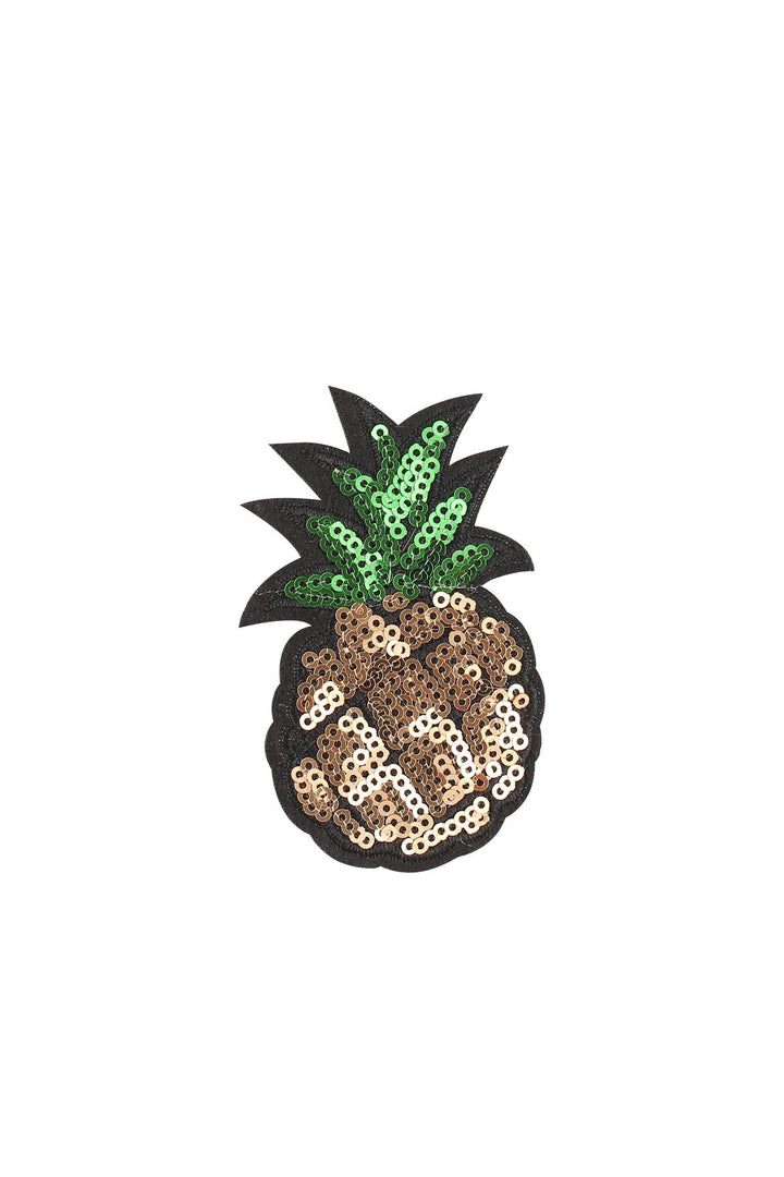 Decorative Embroidery Glitter Pineapple Sequins Patch