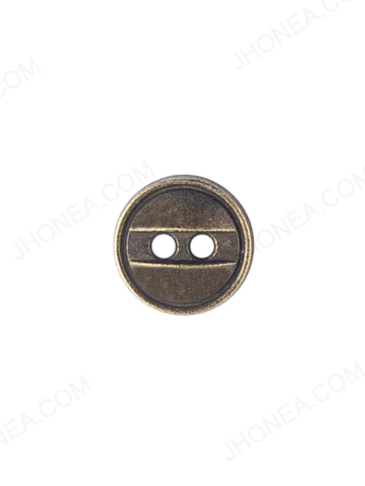 Decorative Round Shape Antique Brass 2-Hole Shirt Button