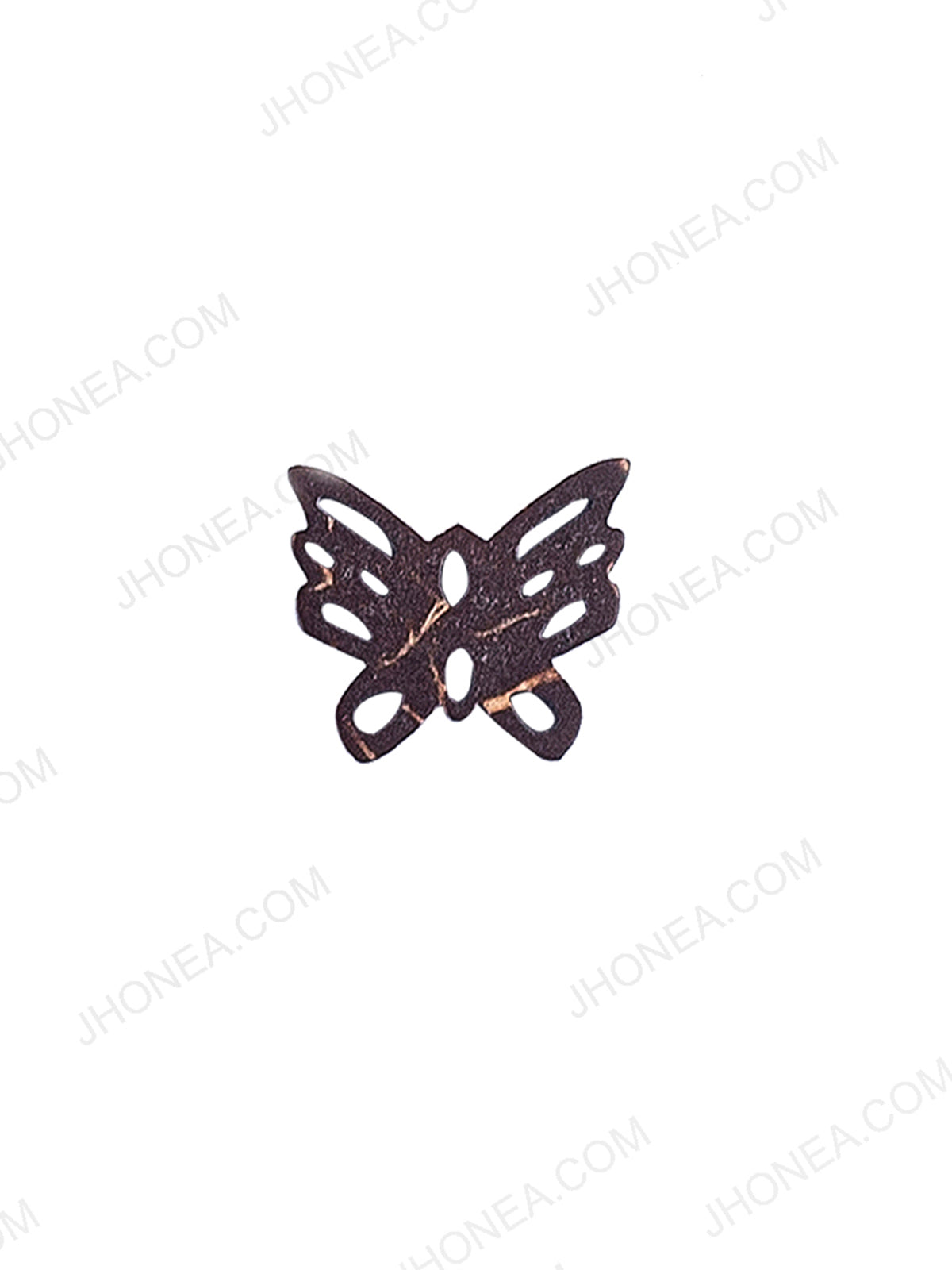 Butterfly Shape Cutwork 2-Hole Natural Coco Buttons