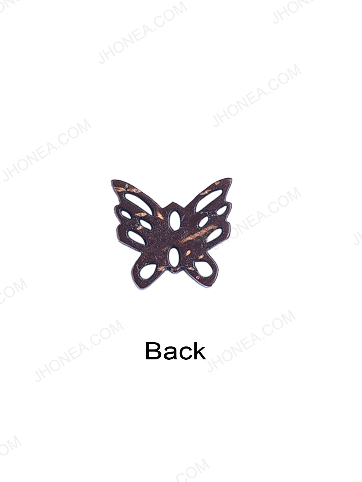 Butterfly Shape Cutwork 2-Hole Natural Coco Buttons
