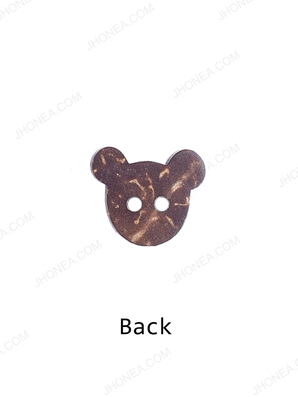 Mickey Mouse Shape 2-Hole Natural Coco Buttons
