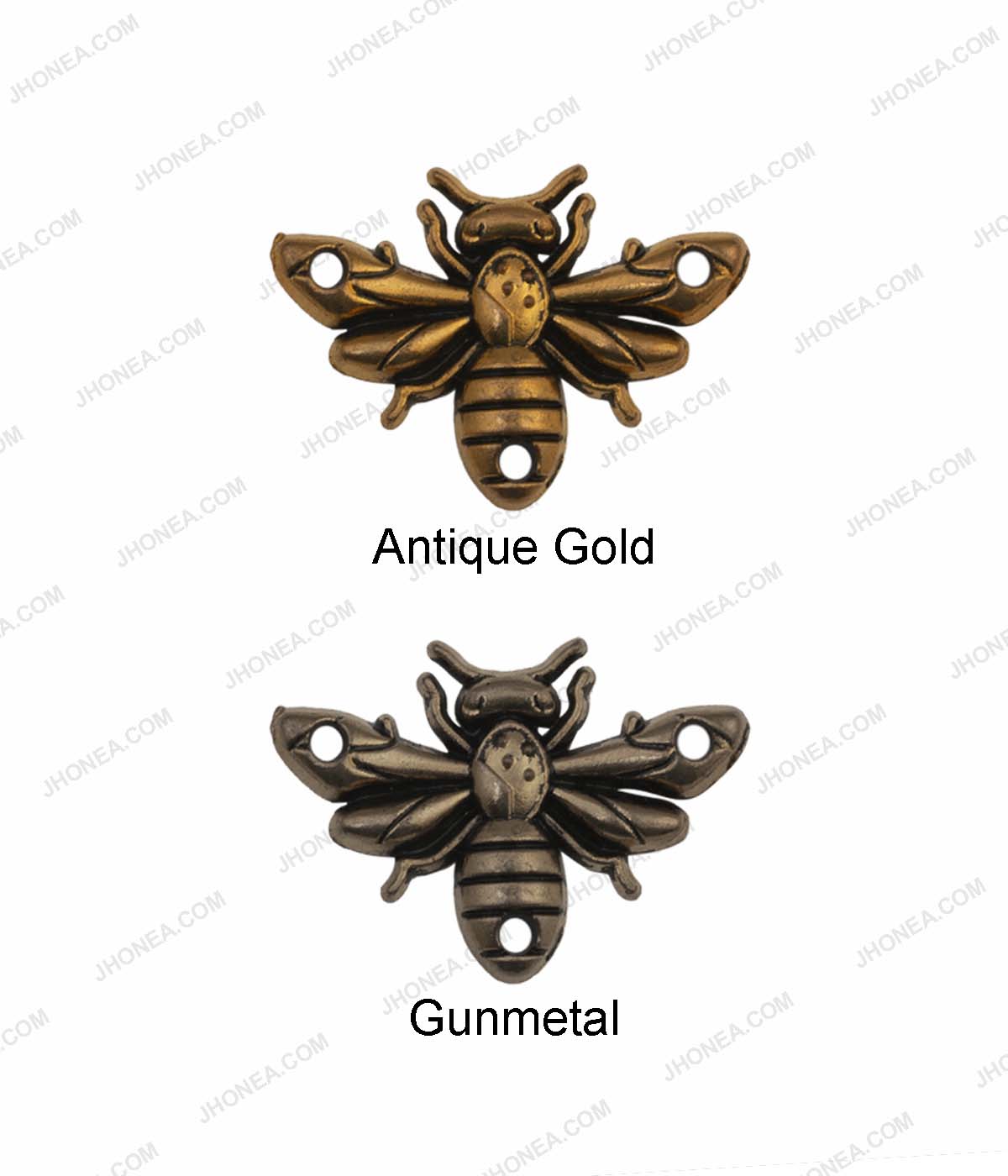 Vintage Looking Antique Gold/Gunmetal Color Honeybee Fashion Accessory