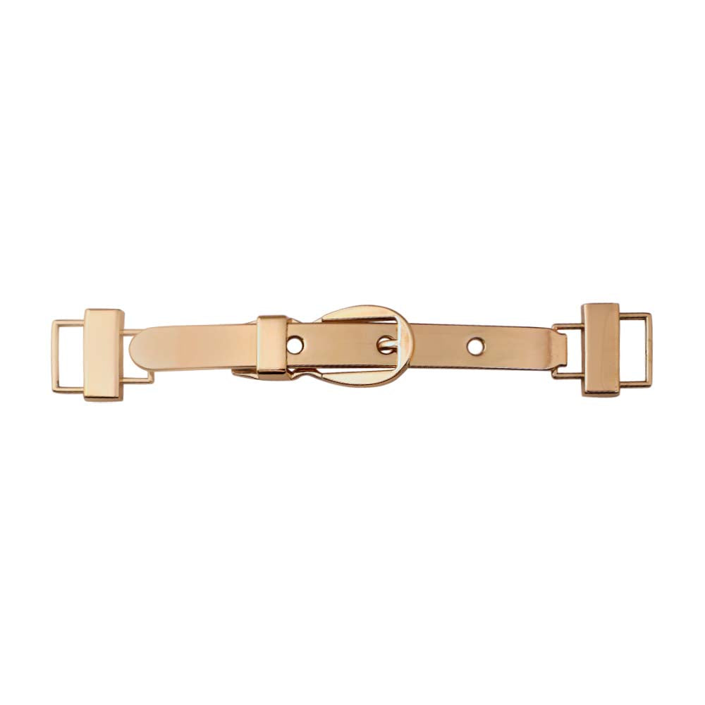 Luxury Design Shiny Gold Ardillon Tang Sleek Belt Buckle