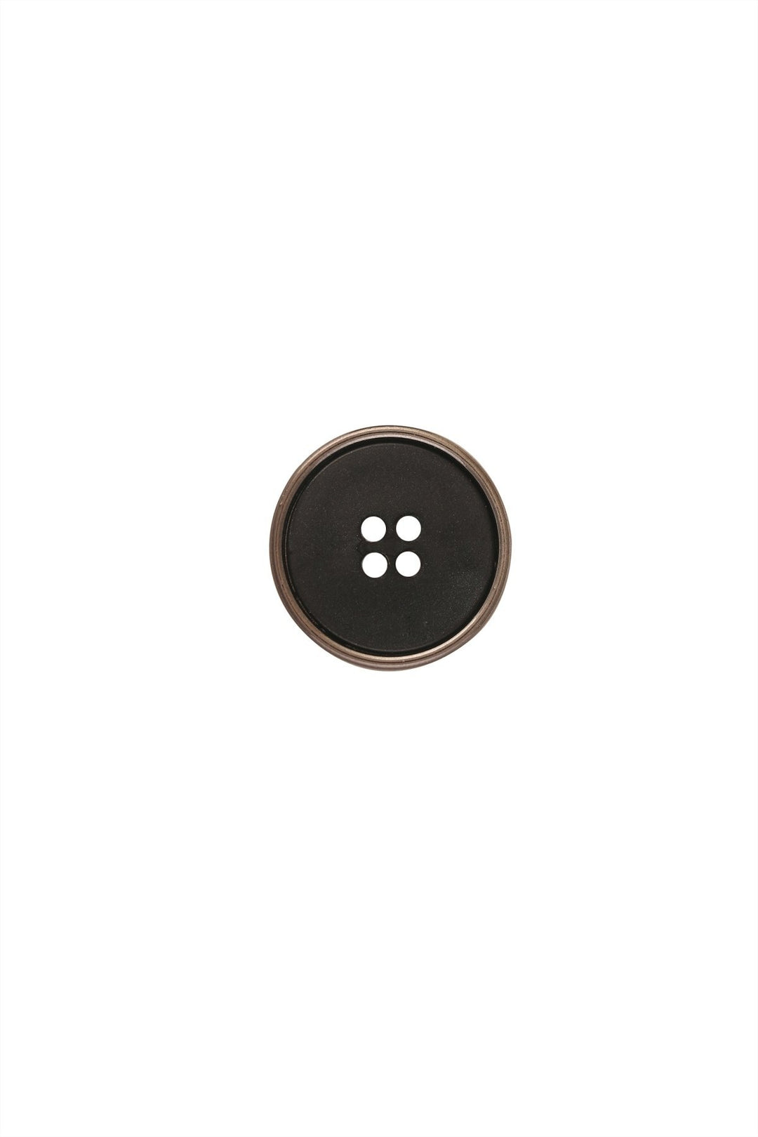 Round Shape 4-Hole Shiny Black ABS Button