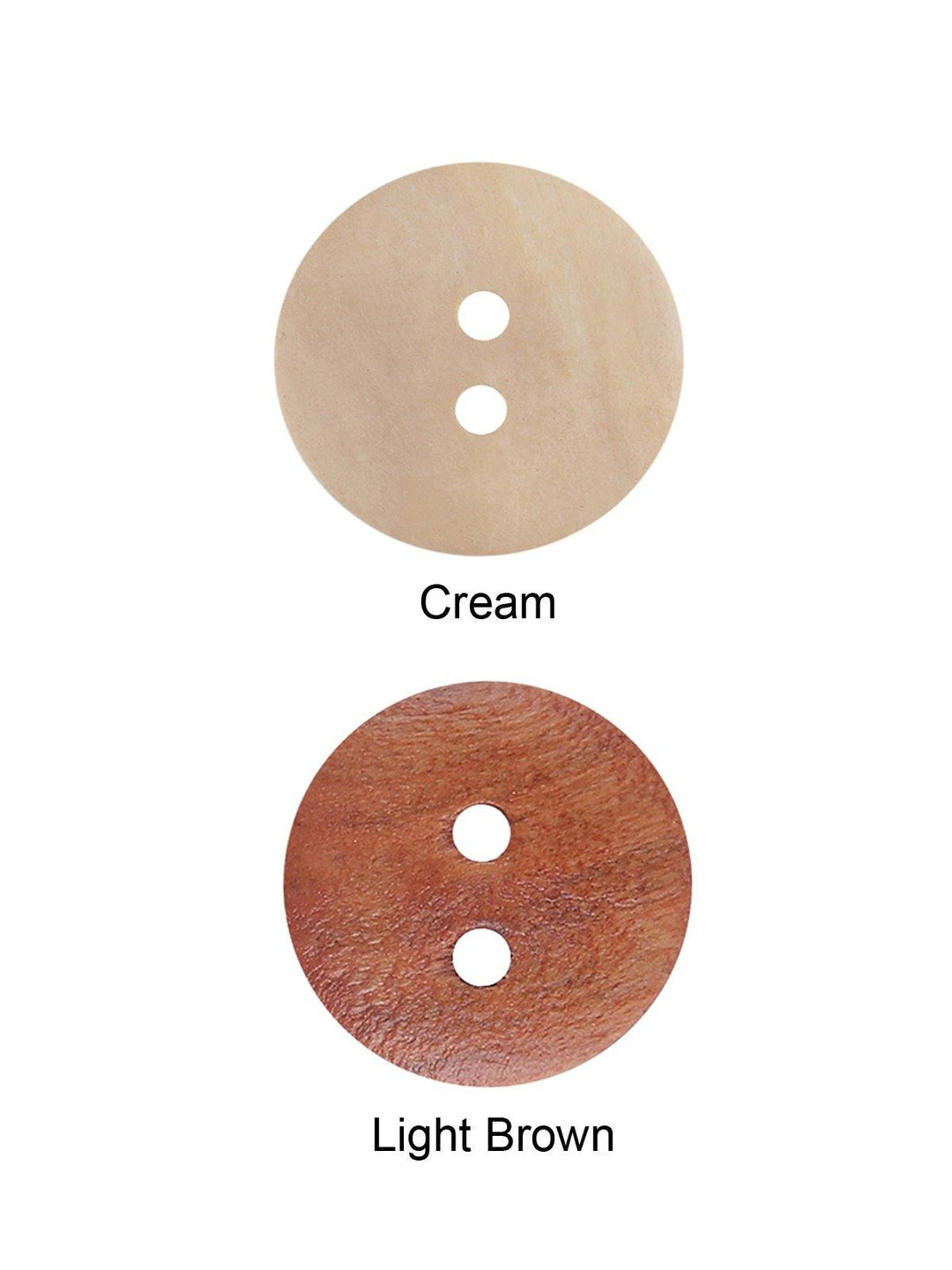 Round Shape 2-Hole Fashionable Wooden Dome Button - Jhonea Accessories