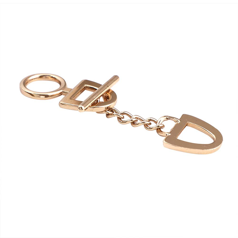 Shiny Gold Openable 2 Part Chain Lock Clasp Buckle