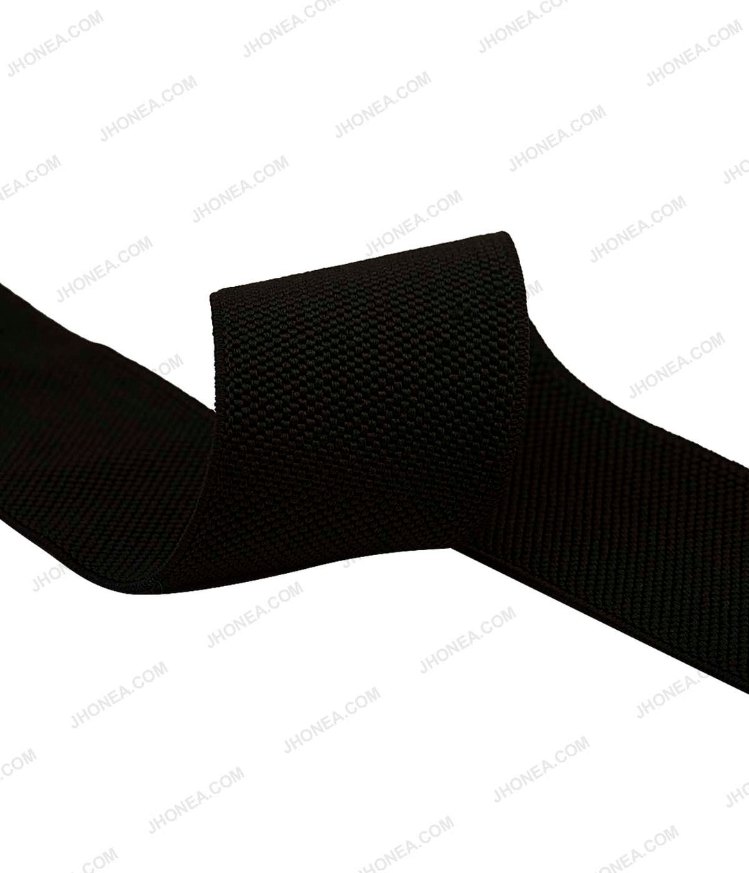 1.5 inch (40mm) Heavy Stretch Black Knit Elastic Band