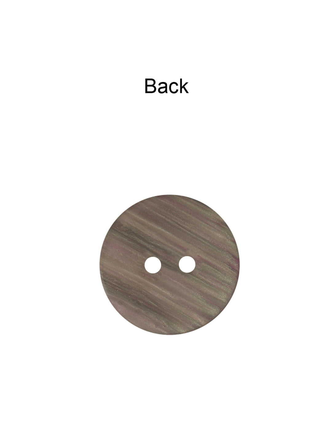 Fancy Round Shape 2-Hole Shiny Poly Button