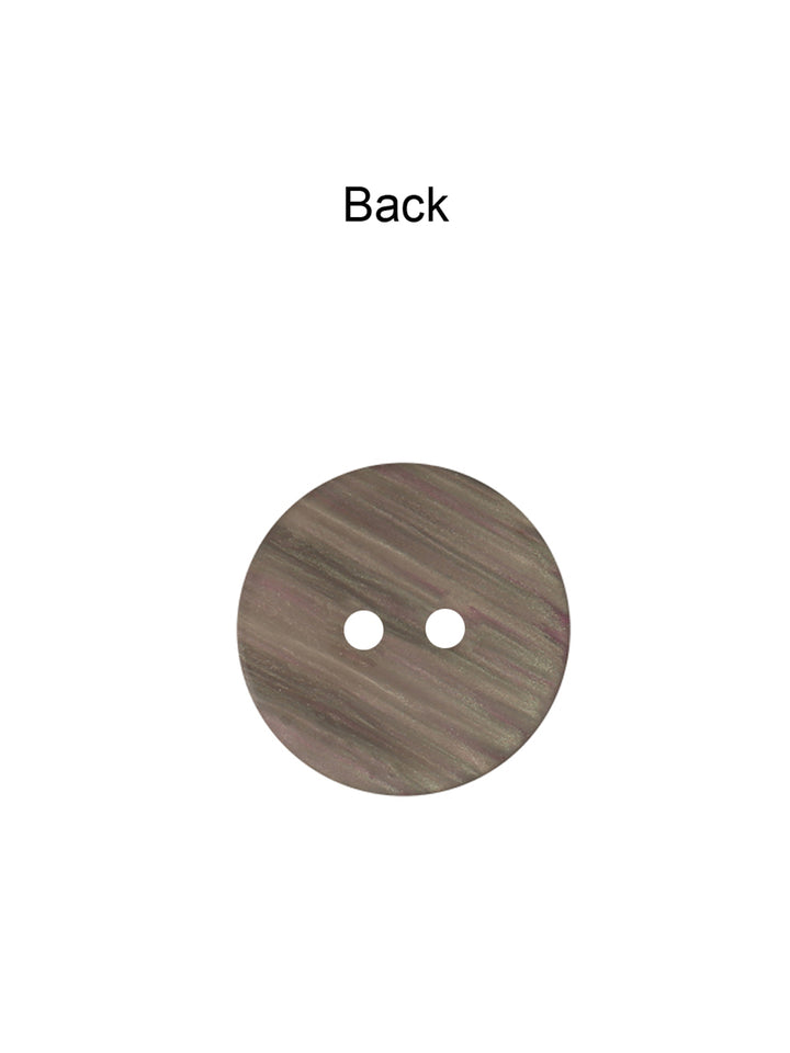 Fancy Round Shape 2-Hole Shiny Poly Button