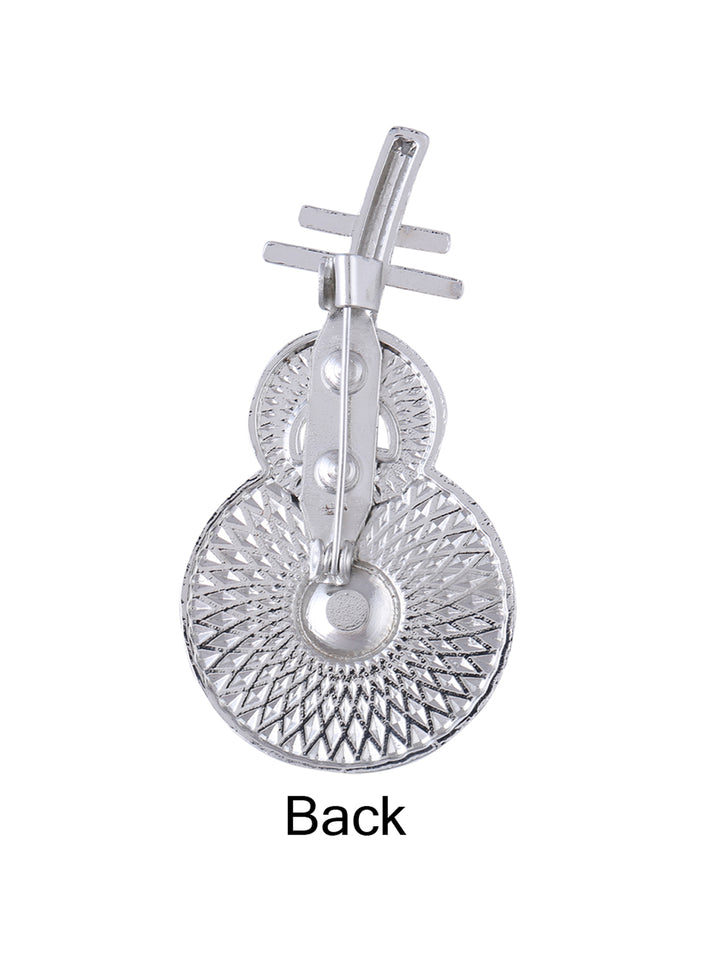 Charming Guitar Styled Fashionable Pearl Brooch