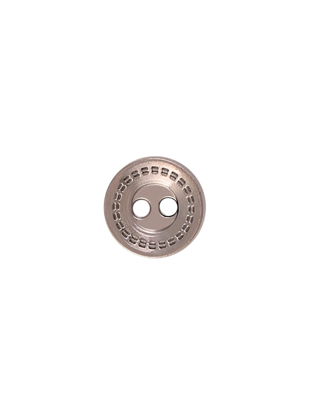 Cutting Lines Border 2-Hole Round Shape Black Nickel (Gunmetal) Metal Button