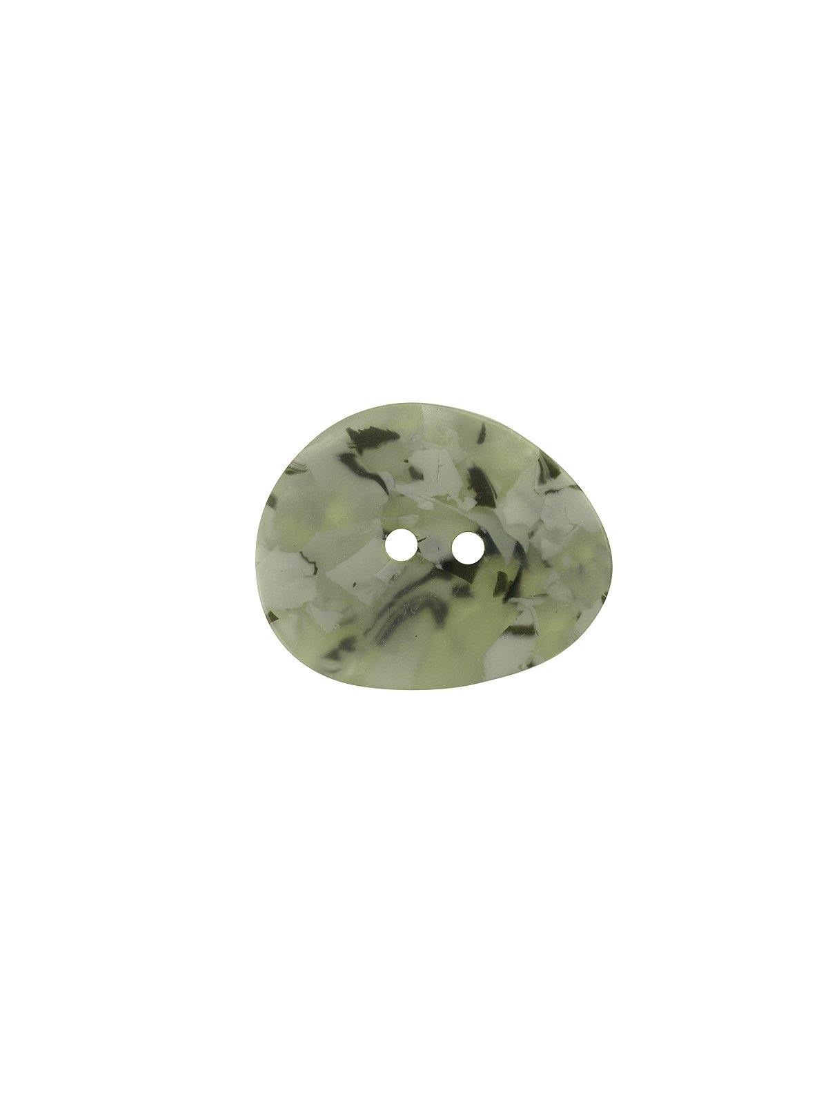 Uneven Circle Natural Colour 2-Hole Flat Acrylic Button