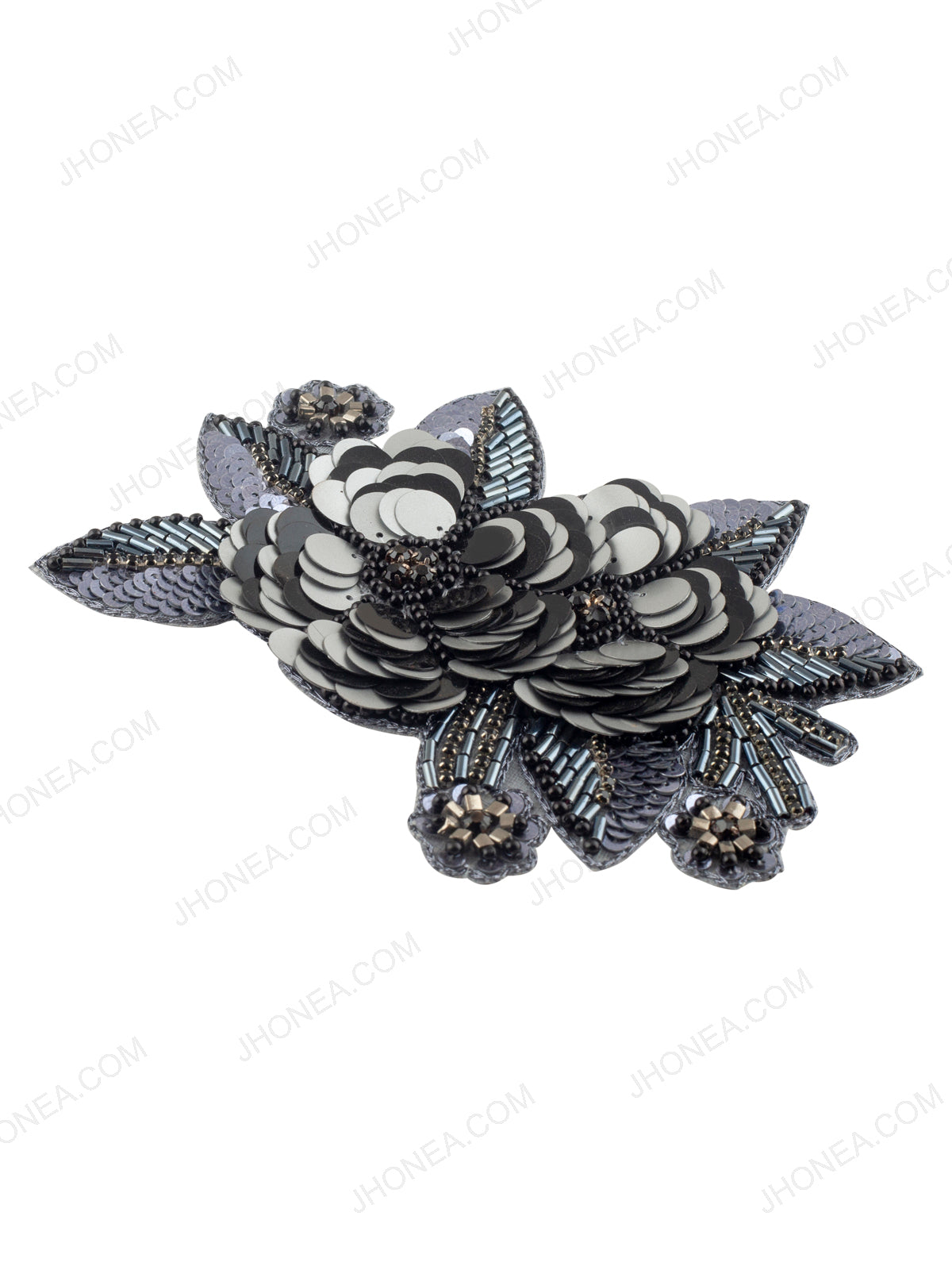 Beautifully Embellished Handmade Floral Patch