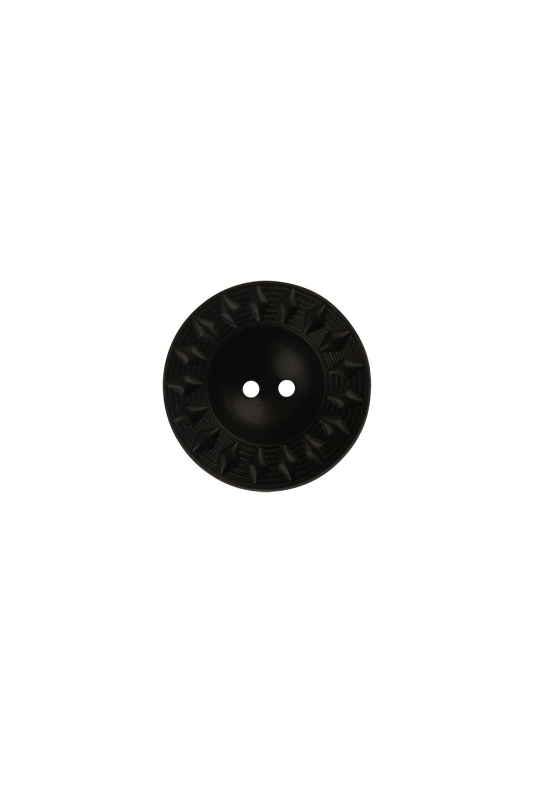 Round Shape Matte Black 2-Hole Hollow ABS Button