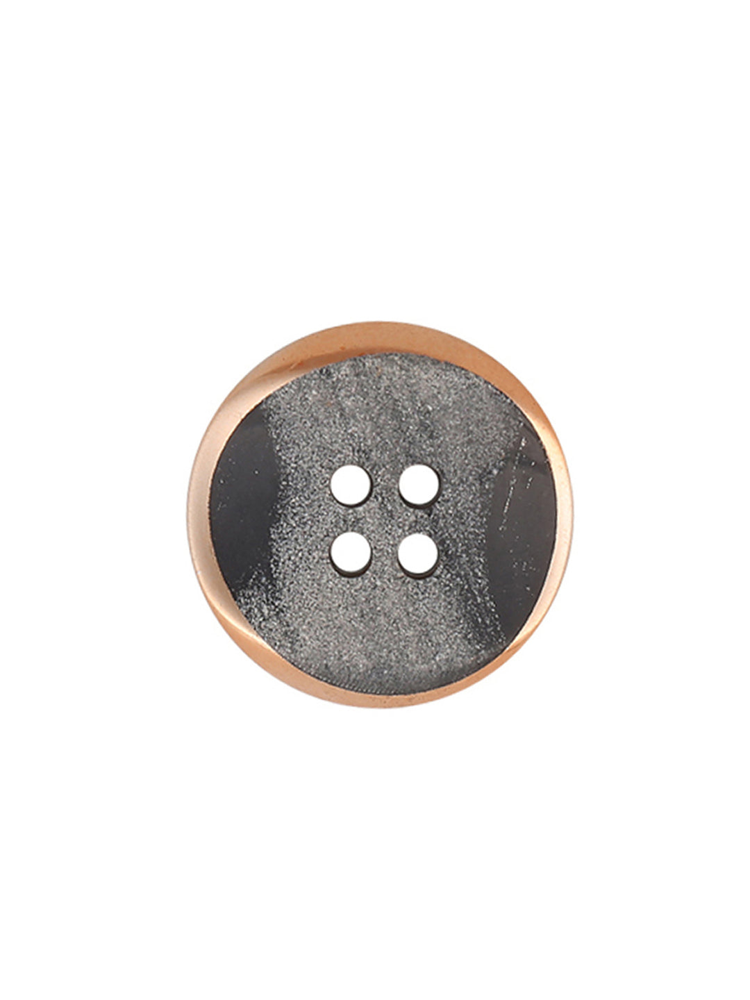 Fashionable Round Shape 4-Hole Decorative Grey Color Button