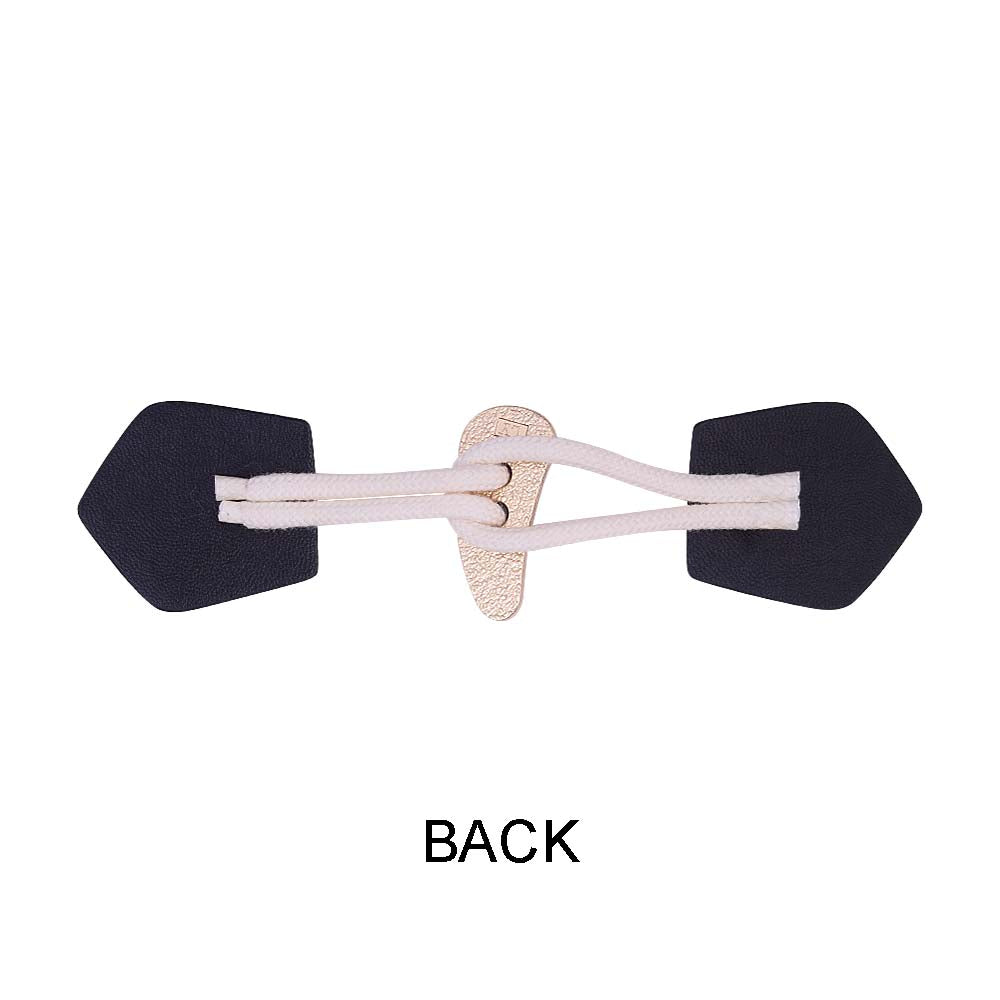 Classic Vintage Style PU Leather Toggle for Coats